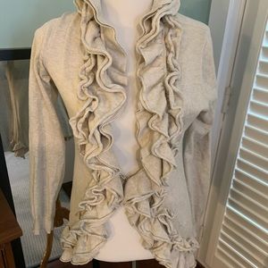 Ruffled cardigan